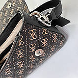 Жіноча сумочка на плече Guess (813019) brown, фото 7
