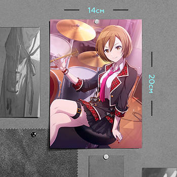 "МЕЙКО (Virtual Singer / Вокалоїд)" плакат (постер) розміром А5 (14х20см)