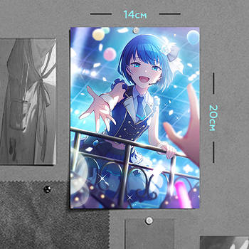 "Кірітані Харука (MORE MORE JUMP!)" плакат (постер) розміром А5 (14х20см)