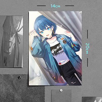 "Кірітані Харука (MORE MORE JUMP!)" плакат (постер) розміром А5 (14х20см)