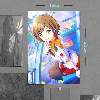 "МЕЙКО (Virtual Singer / Вокалоїд)" плакат (постер) розміром А5 (14х20см)