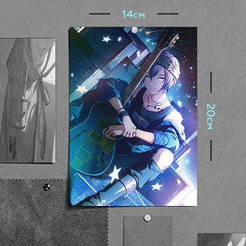 "КАЙТО (Virtual Singer / Вокалоїд)" плакат (постер) розміром А5 (14х20см)