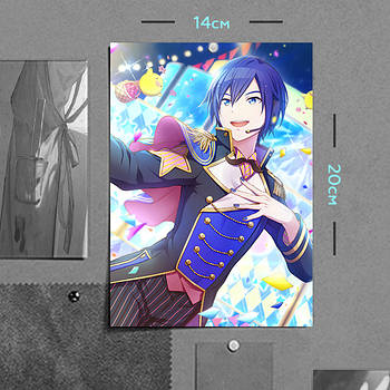 "КАЙТО (Virtual Singer / Вокалоїд)" плакат (постер) розміром А5 (14х20см)