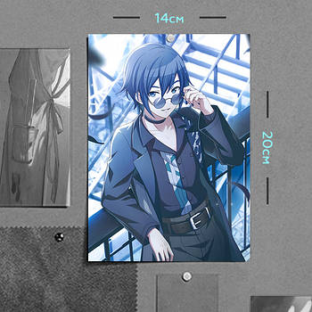 "КАЙТО (Virtual Singer / Вокалоїд)" плакат (постер) розміром А5 (14х20см)