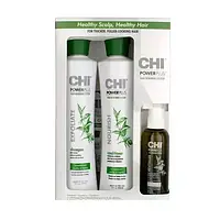 Набір для зміцнення волосся (355 мл+104 мл+355 мл) CHI Power Plus 3pc KIT (sham-12oz+ treatment-3.5oz+