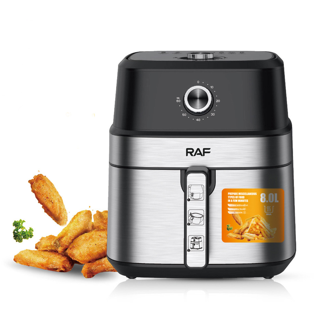 Електрична фритюрниця на 8 л для смаження без олії 1600 Вт Air Fryer R.5319 Повітряна фритюрниця, фото 1