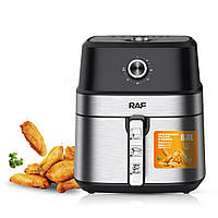 Электрическая фритюрница на 8 л для жарки без масла 1600 Вт Air Fryer R.5319 Воздушная фритюрница