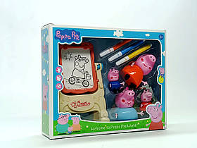 Ігровий набір "Свинка Пеппа та сім'я" з мольбертом, 552-7