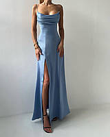 Женское стильное платье макси с разрезом ткань: софт.софт принт Мод 127