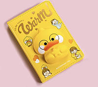 Антистрес Блокнот Squishy Duck М'який Щоденник Сквіші Качечка Лалафанфан (00590)