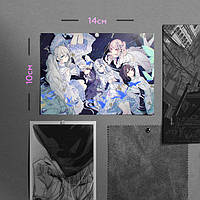 "Канаде, Мафую, Эна, Мизуки и Мику (Nightcord at 25:00)" плакат (постер) размером А6 (14х10см)