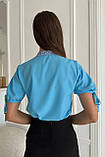 Жіноча сорочка з блузочної тканини 44-50 розміри, фото 5