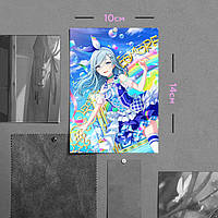 "Хиномори Шизуку (MORE MORE JUMP!)" плакат (постер) размером А6 (10х14см)