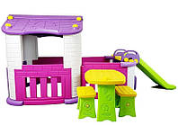 Садовый домик с горкой Wonder Toy Garden House, (7920)