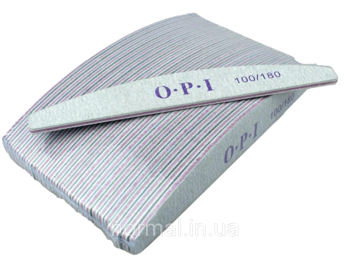 Пилка для нігтів OPI упаковка 25шт 100/180, фото 1
