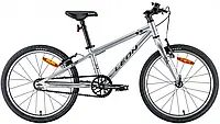 Велосипед 20" Leon GO Vbr серый с черным 7,6 кг