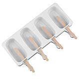 Форма силіконова для морозива 4 шт 25 см, фото 2