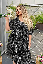 Літня красива сукня вільного крою із софту розміри батал, фото 3