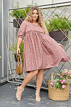 Літня красива сукня вільного крою із софту розміри батал, фото 5