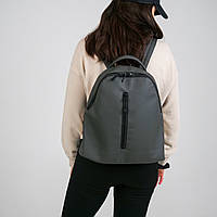 Компактный женский рюкзак Like в экокожи, темно-серый цвет