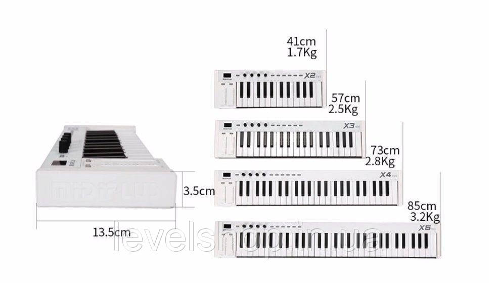 MIDI-клавіатура Midiplus X3 mini - фото 5 - id-p2194994367