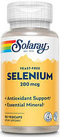Селен L-селенометіонін Solaray Selenium 200 мкг yeast-free 90 вег капс