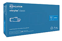 Перчатки нитриловые Mercator Medical Nitrylex Classic M Синие 100 шт (00-00000048) TR, код: 8246358