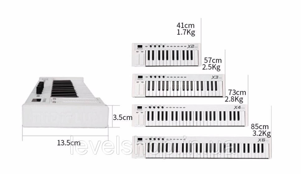 MIDI-клавіатура Midiplus X2 mini - фото 6 - id-p2195009662