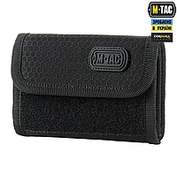 Мужской кошелек М-Tac Шестигранный Черный, портмоне для денег, бумажник мужской AURA