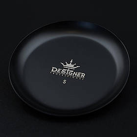 Металевий лоток "Круглий" (10см.) Дизайнер для зберігання інструментів та декору Black - 442 S