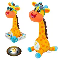 Мягкая музыкальная интерактивная игрушка танцует повторяющий голос Жираф