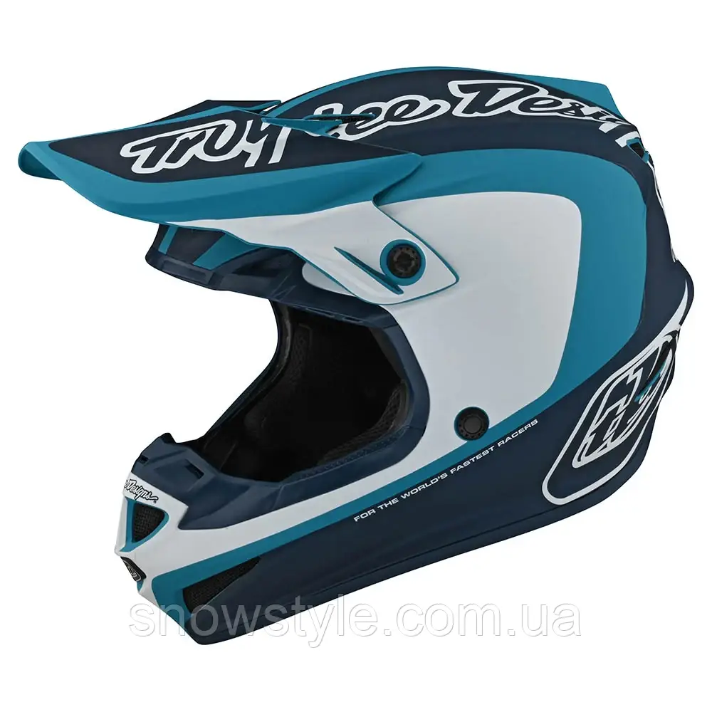 Шолом для мотокросу мотошлем Troy Lee Designs SE4 Polyacrylite MIPS Helmet Corsa Marine XL (60-61см), фото 1