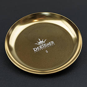 Металевий лоток "Круглий" (10см.) Дизайнер для зберігання інструментів та декору Gold - 442 S