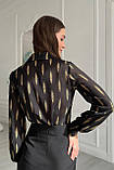 Жіноча сорочка з шифонової тканини 44-50 розміри, фото 3