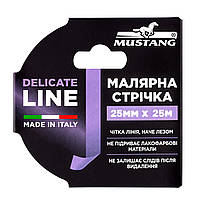 Малярная лента MUSTANG DELICATE LINE фиолетовая 25мм х 25м