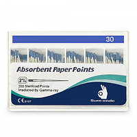 Штифты бумажные Sure-Endo 0.2 №30. 200шт