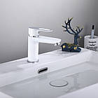 Набір 2 в 1: Змішувач Latwa 001 для раковини + змішувач Latwa 1030 для душу WHITE, фото 5