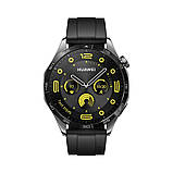 Смарт-годинник HUAWEI Watch GT 3 46 мм Active Edition, Android/iOS, чорний/чорний фторовий еластомерний реміне, фото 2