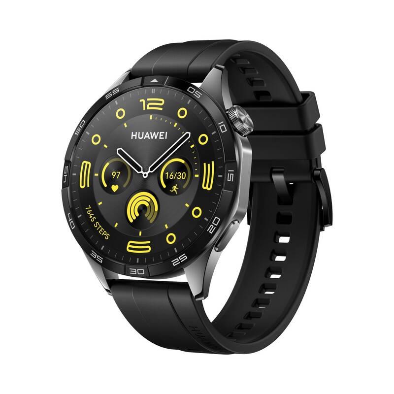 Смарт-годинник HUAWEI Watch GT 3 46 мм Active Edition, Android/iOS, чорний/чорний фторовий еластомерний реміне