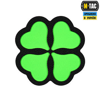 M-Tac нашивка Конюшина GID Black/Green