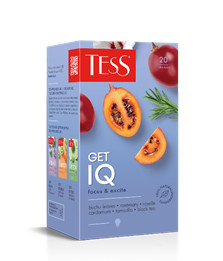 Чай Tess чорний Get IQ 20 пакетиків, фото 1