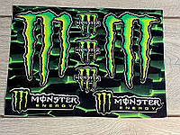 Наклейки Monster Energy пак наклейок вінілових для Мото скутер мопед
