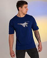 Мужская футболка Hero Синий M, оверсайз футболка, стильная футболка для мужчин SPARK