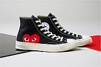 Кеды женские Converse All Star Chuck Taylor Comme Des Garcons высокие Кеды Converse Play black