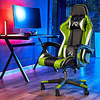 Комп'ютерне крісло для геймера JUMI ARAGON TRICOLOR GREEN Im_4499