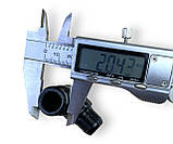 Коліно кутник компресора 19мм х 21мм головки циліндра компресора, фото 3