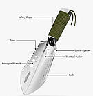 Інструмент багатофункціональний Naturehike Hand shovel NH20GJ001, фото 3