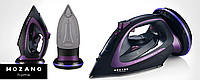 Бездротова праска Mozano Ultimate Smooth 2600 Вт Black Purple, Праска керамічна, Праска без пари TKM