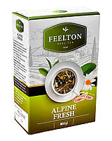 Чай зеленый с травами Альпийская свежесть FEELTON Alpine Fresh, 80 г (4820186123340)