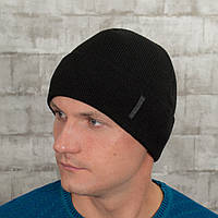 Мужская шапка на флисе КАНТА 50-60 черный (MC-107) sl